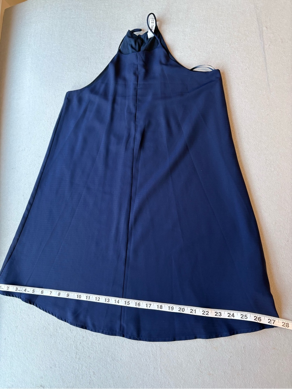 Lord & Taylor Design Lab Swing Navy Halter Mini Dress Sz S - Picture 9 of 9